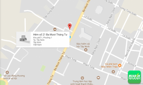 Bản đồ đường đi đến Ford Tây Ninh - Chi nhánh Bến Thành Ford - Đại lý bán xe ô tô Ford tại Tây Ninh